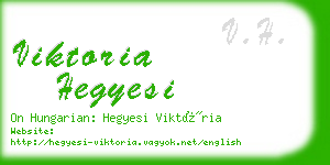 viktoria hegyesi business card